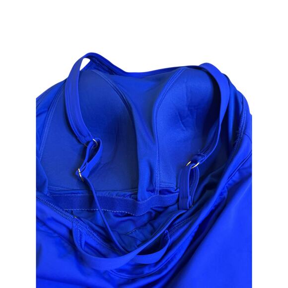 Lands’ End Women’s Blue Swim Dress Size 14 – LYCRA Xtra Life Fabric NWT - Picture 11 of 12